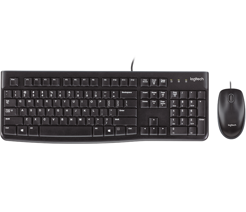 Bộ bàn phím và chuột LOGITECH Combo MK120 (Đen) Chính Hãng