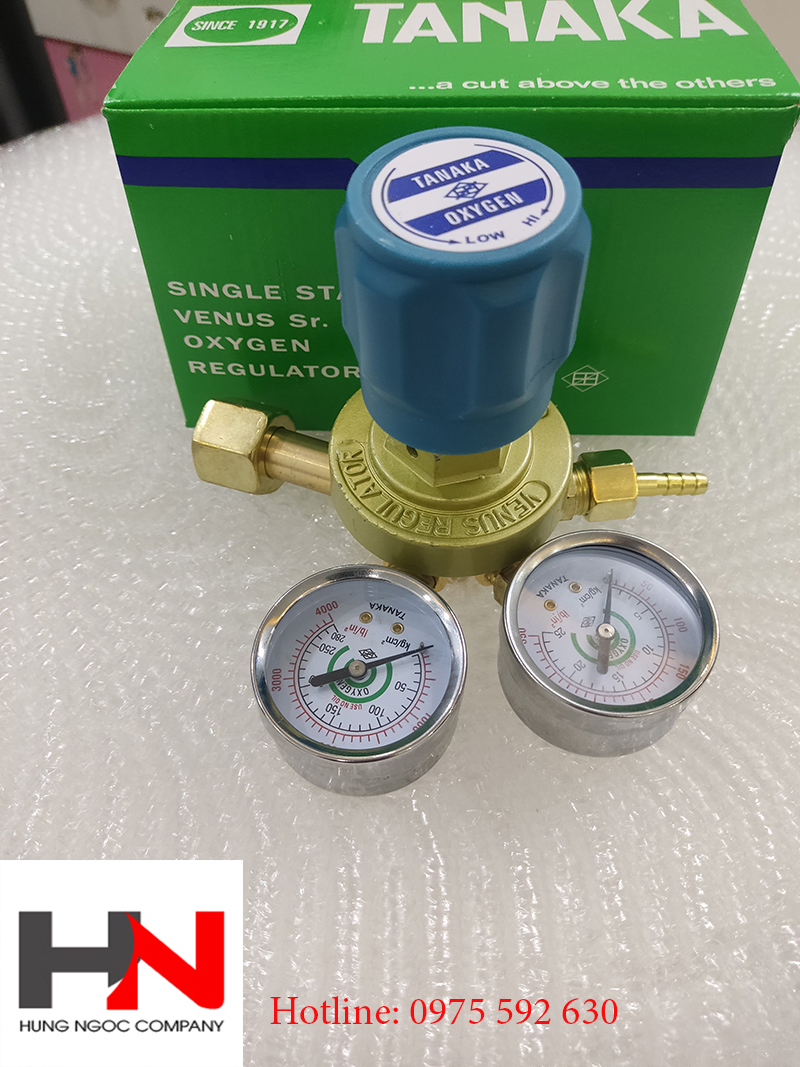 Đồng hồ giảm áp khí oxy TANAKA