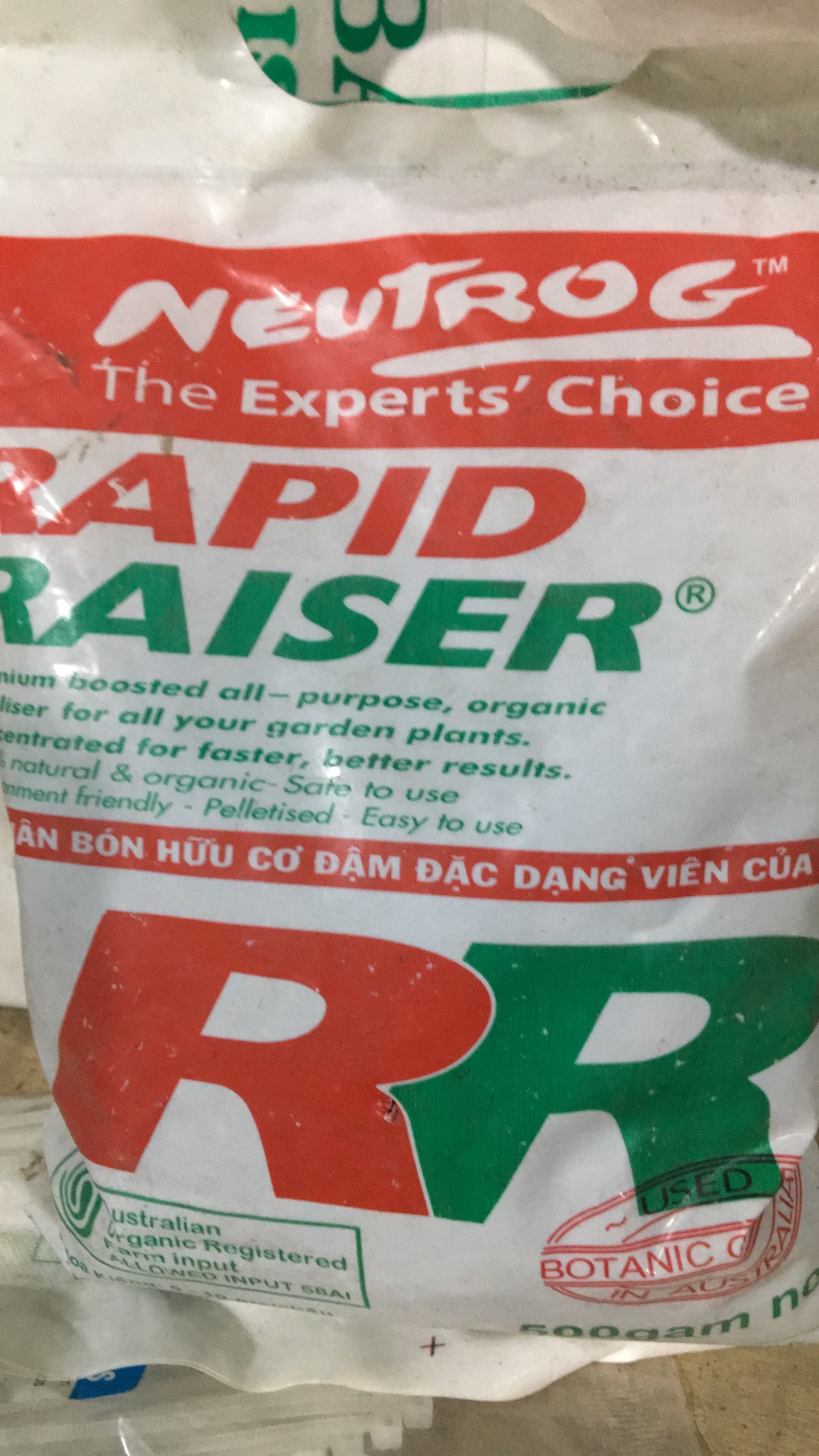 Phân bón hữu cơ đậm đặc Rapid Raiser, dạng viên, nhập khẩu Australia
