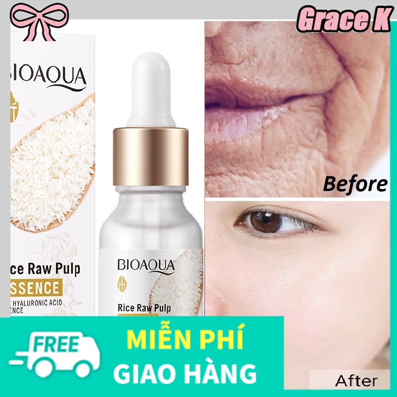 Tinh chất sữa gạo non làm trắng da xóa mờ thâm sạm nám. hết nhăn vĩnh viễn. đen đến mấy cũng trắng BIOAQUA