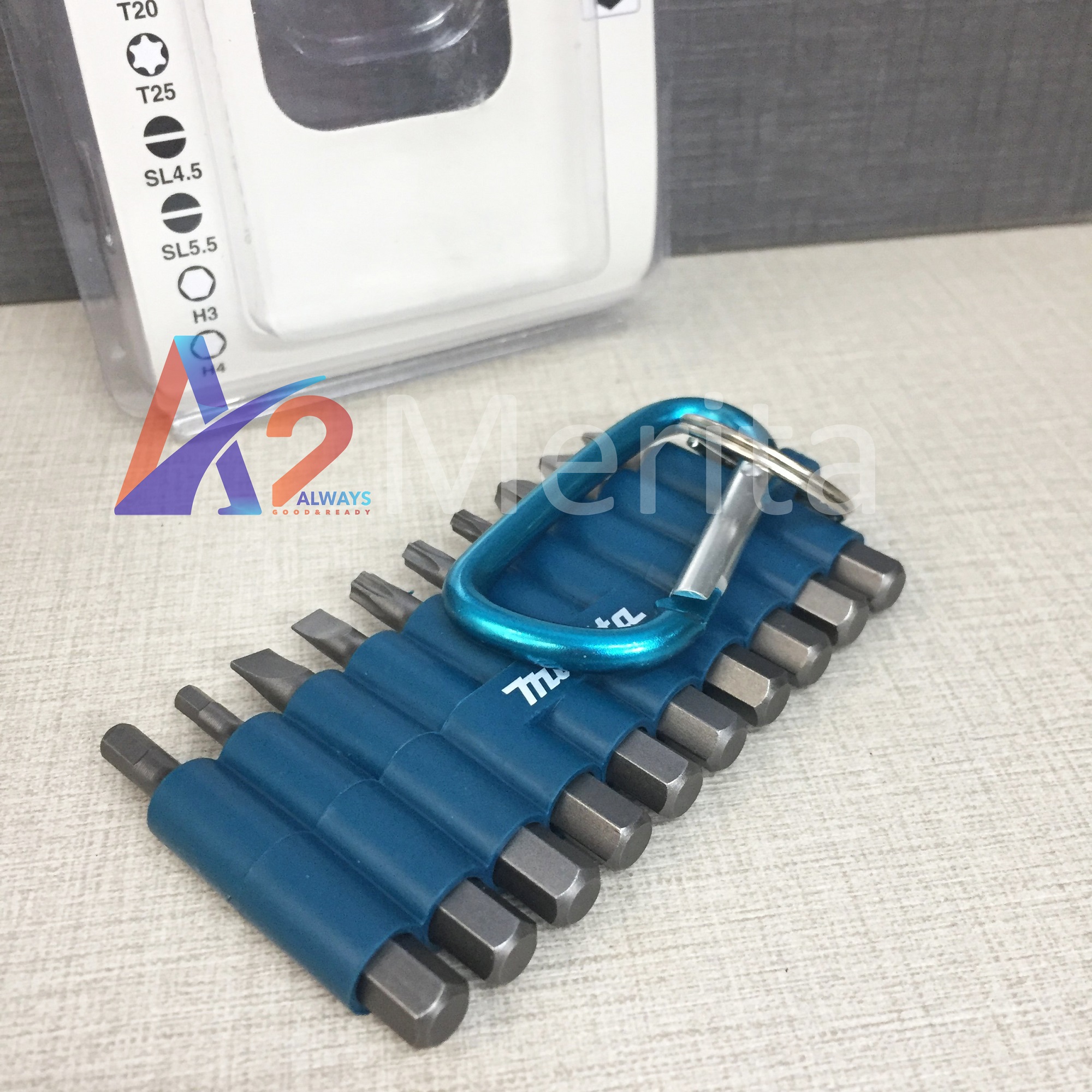 Bộ 10 mũi vít có móc treo Makita D-67620