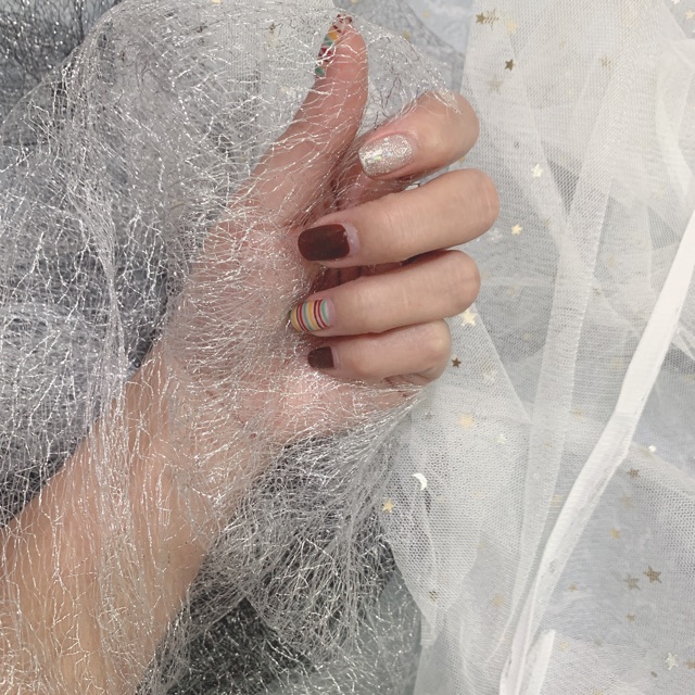 Lưới ren chụp ảnh mẫu nail