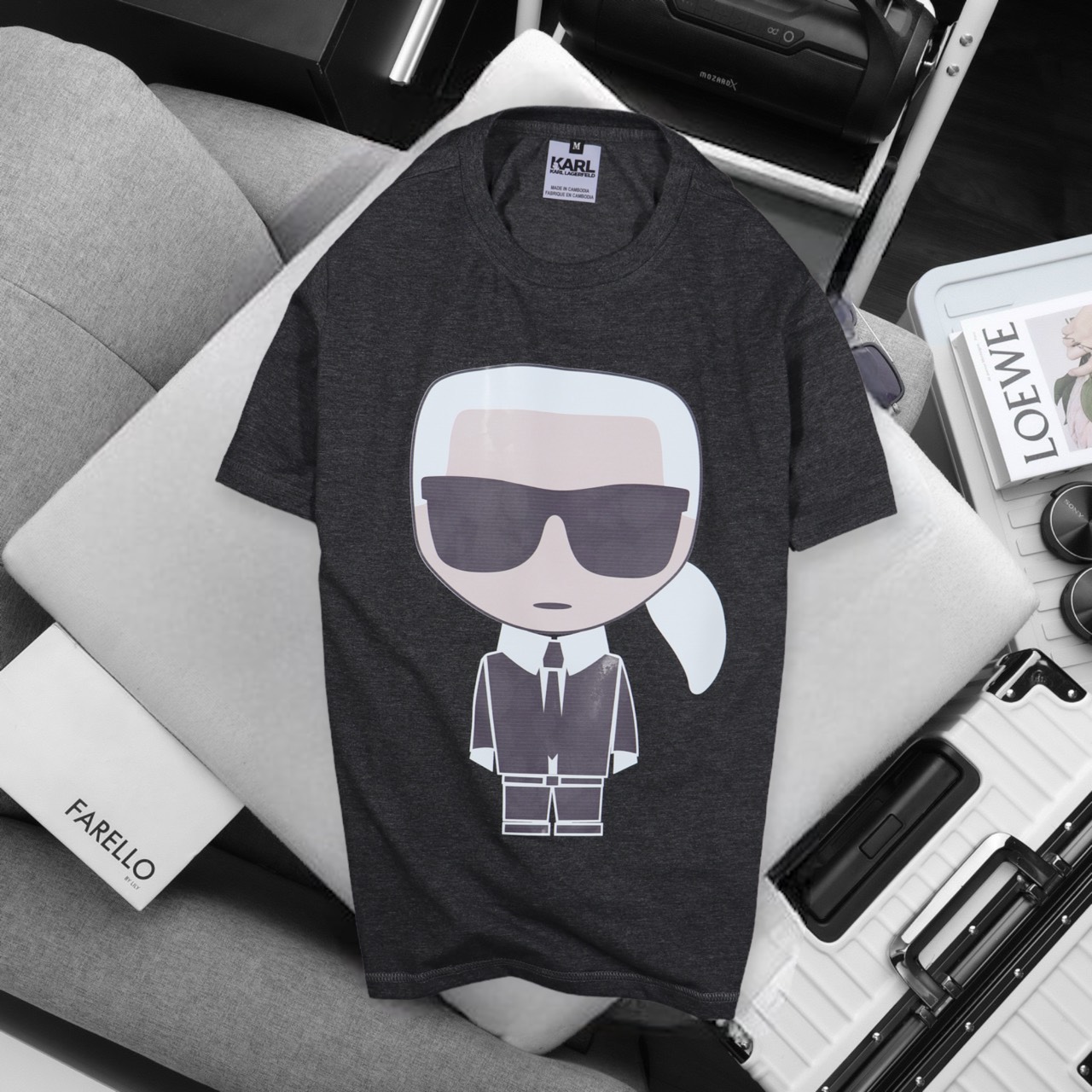 ÁO THUN KARL CHẤT THUN CAO CẤP 100% cotton