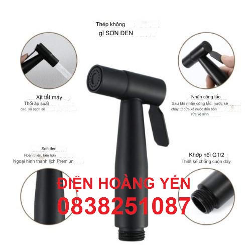Xịt vệ sinh inox 304 sơn tĩnh điện