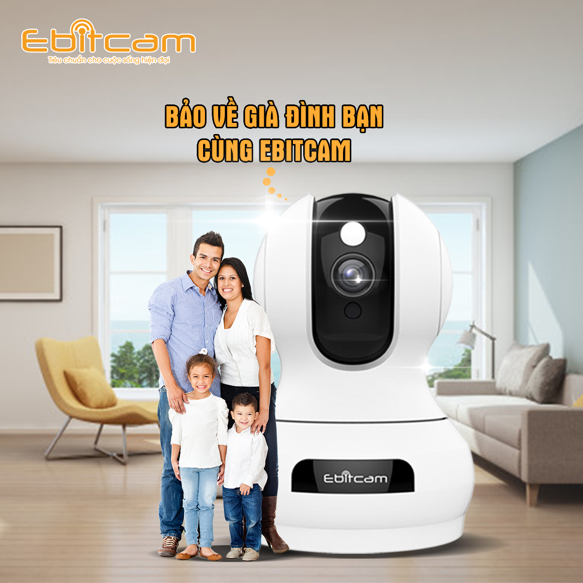 Camera giám sát Wifi Ebitcam E3 Full HD 1080P 2MP/4MP