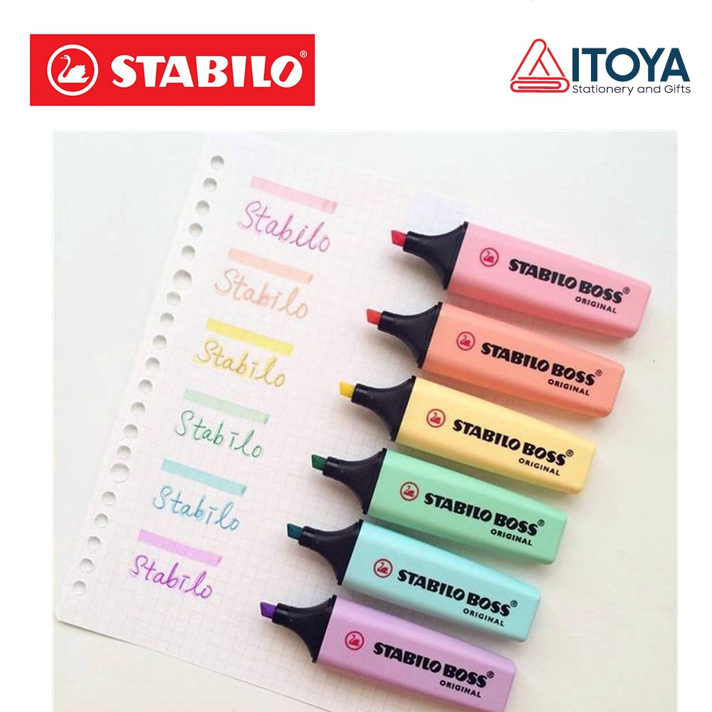 [Bán Lẻ] Bút Đánh Dấu Highlight Stabilo Boss Original Pastel (Made In Germany)
