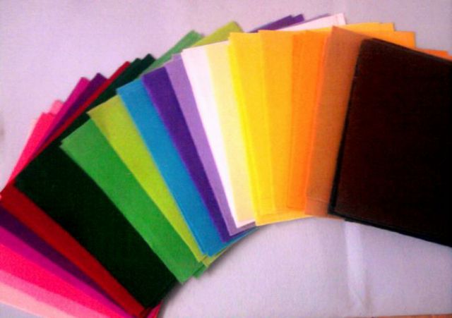 [HCM]VẢI NỈ DẠ MÀU( NỈ CỨNG) KHỔ 45*90cm