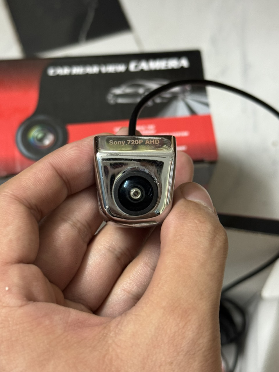 Camera lùi hồng ngoại AHD SONY 720P nhìn ban đêm siêu sắc nét, Camera lùi AHD cho ô tô siêu nét cho màn hình DVD Android giúp lái xe an toàn, hiệu quả, - Camera de hồng ngoại Full AHD cho ô tô, Cam lùi cho màn android,