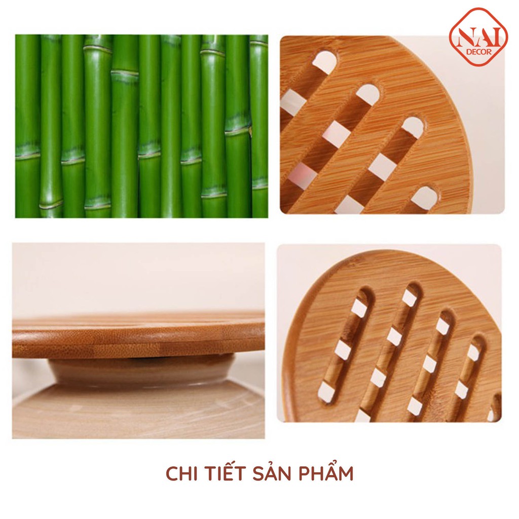 Miếng lót nồi cách nhiệt bằng tre