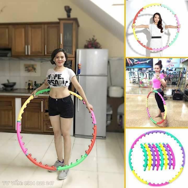 Vòng Lắc Eo Giảm Cân Massage Hoop, Giảm Cân Hiệu Quả Với Các Hạt Hoạt Tính Massage Đánh Tan Mỡ Bụng.