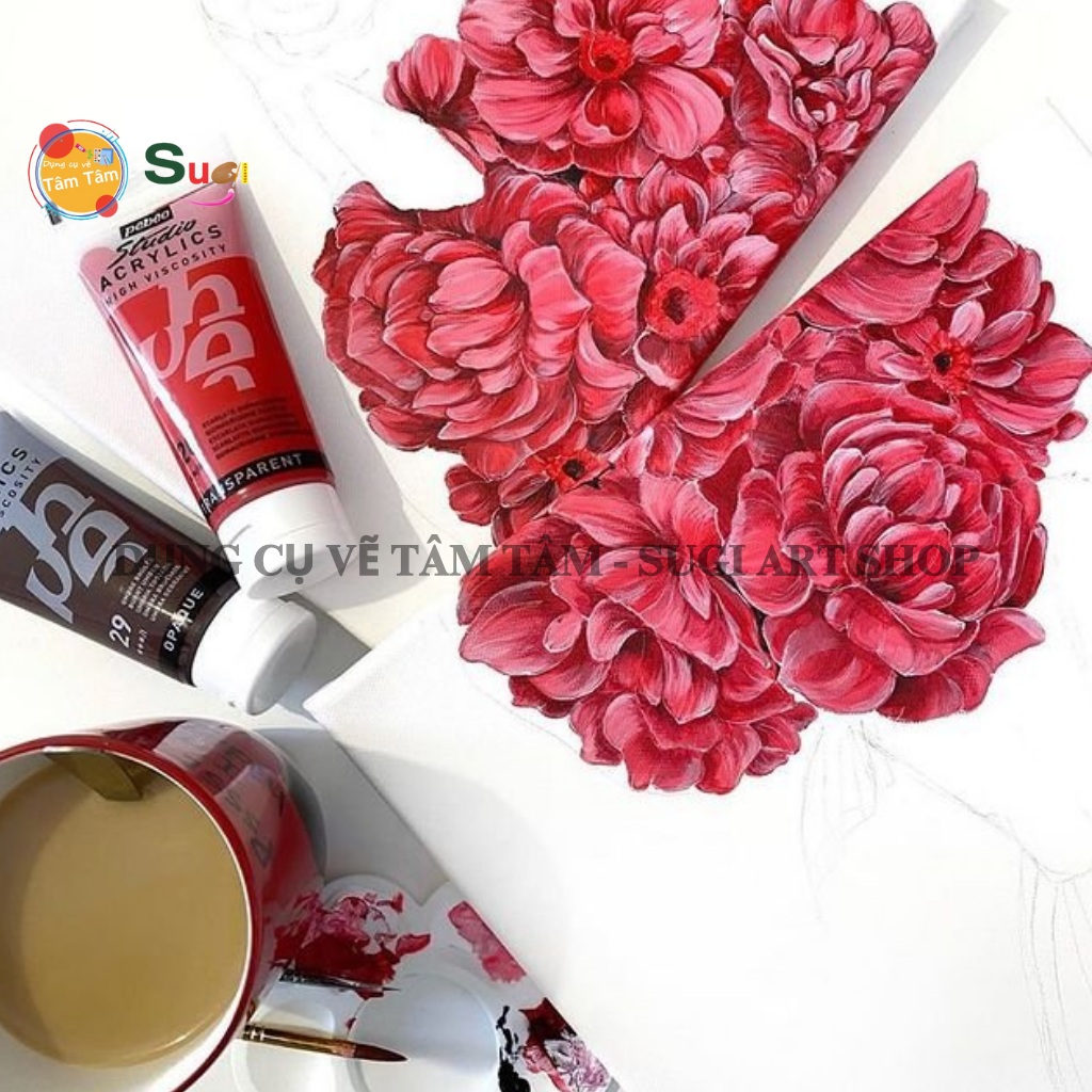 [ TÂM TÂM ] - Màu acrylic Pebeo 100ml, studio acrylics Pebeo 100ml