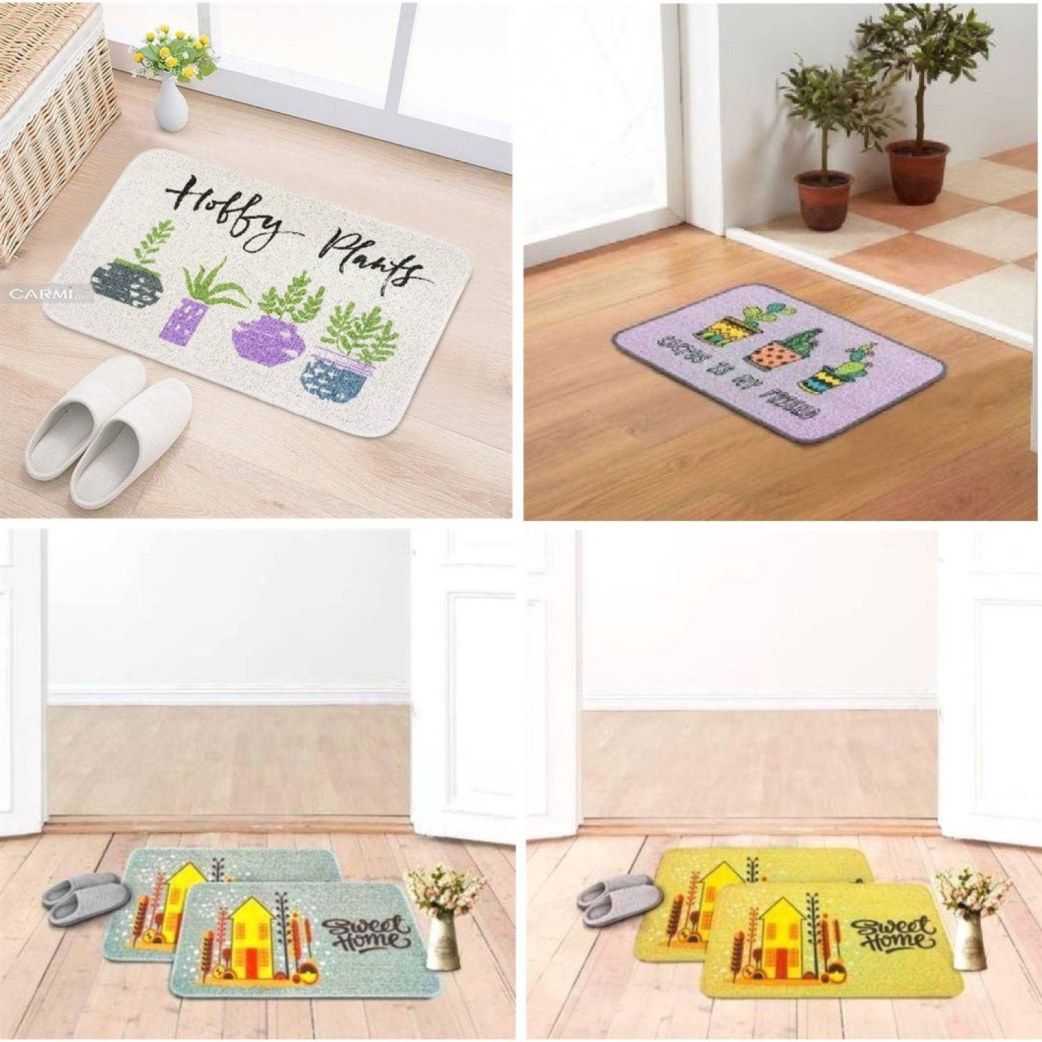 Thảm chùi chân CARMI 40*60 cotton (nhiều mẫu)