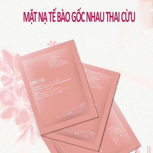 COMBO 50 MẶT NẠ NHAU THAI CỪU  Mặt Nạ Tế Bào Gốc Nhau Thai Cừu Cuống Rốn ,mặt nạ giấy, Mặt Nạ cấp ẩm, Truc nhi Beauty nhập khẩu