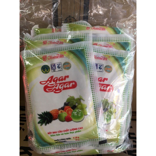 Bột Thạch Agar Hoàng Yến - Bột Thạch Giòn 25G