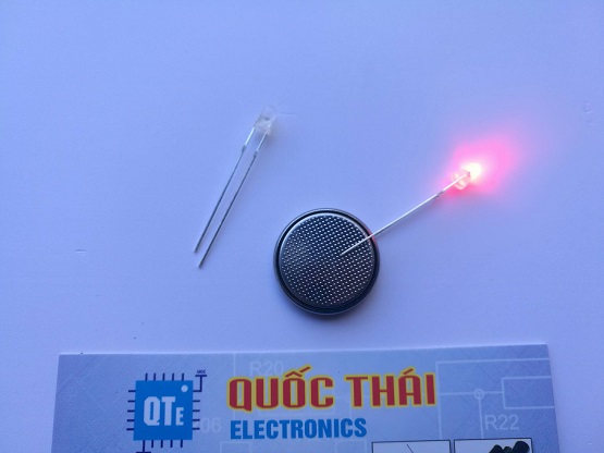 Combo 10 led siêu sáng đục màu đỏ 3mm