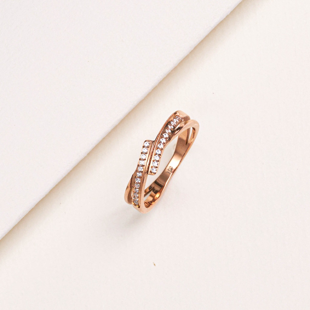 Nhẫn CDE Spiral Duo Ring Rose Gold CDE8015RG