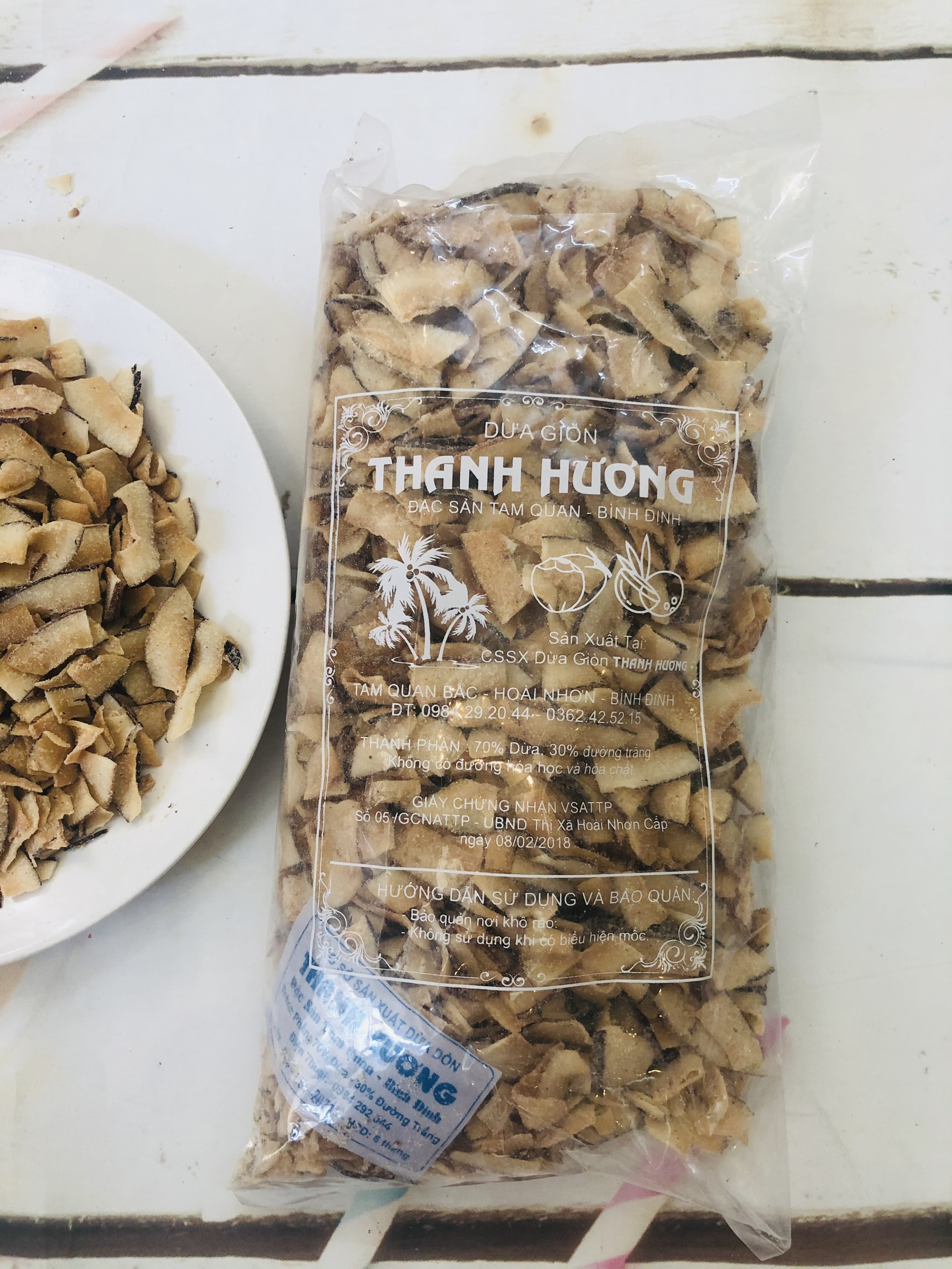 500gr mứt dừa sấy giòn thơm ngon