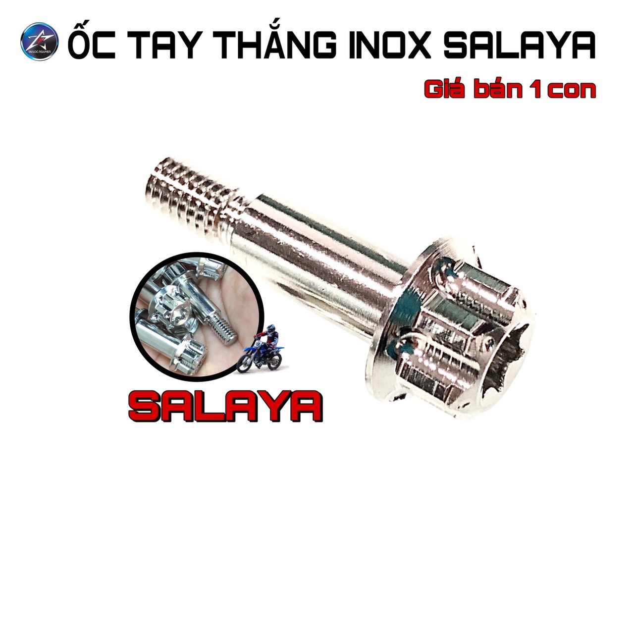 [HCM]ỐC TAY THẮNG INOX SALAYA