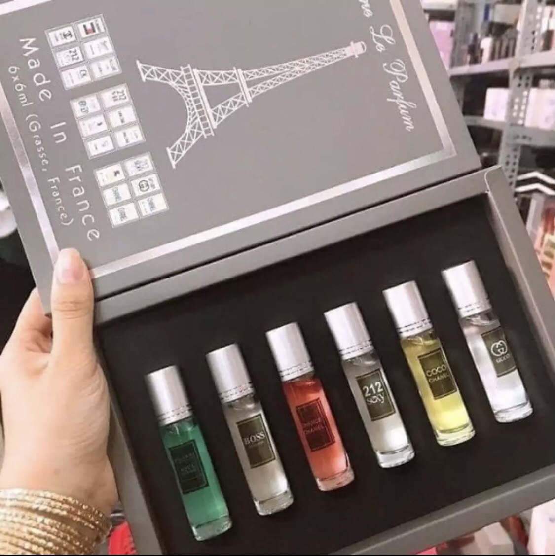 Set 6 Chai Nước Hoa Phap Dạng Lăn - 20ml/chai