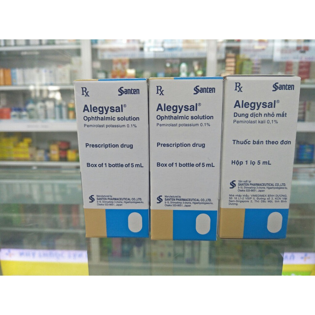 Nhỏ mắt Alegysal 0.1% chai 5ml