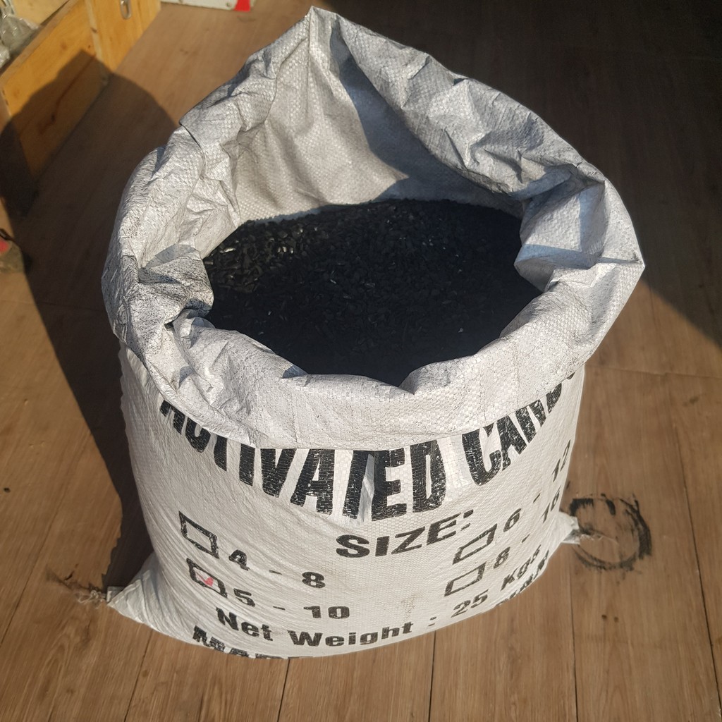 1 bao 25kg than gáo dừa lọc nước