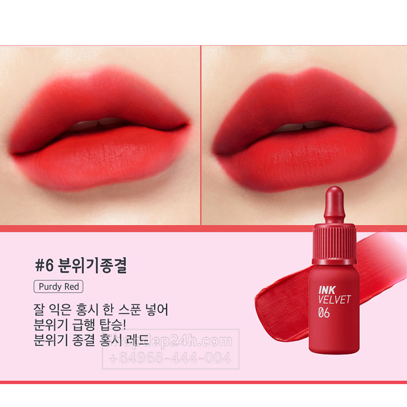 [Peripera] Son kem nhung lì Peripera Ink Velvet