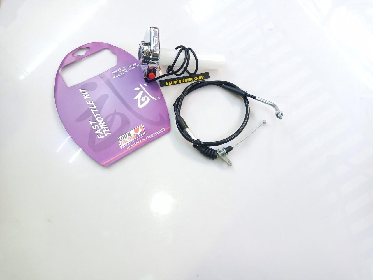 Cùm ga tăng tốc RCCOSSRTO Uma Racing gắn cho xe máy