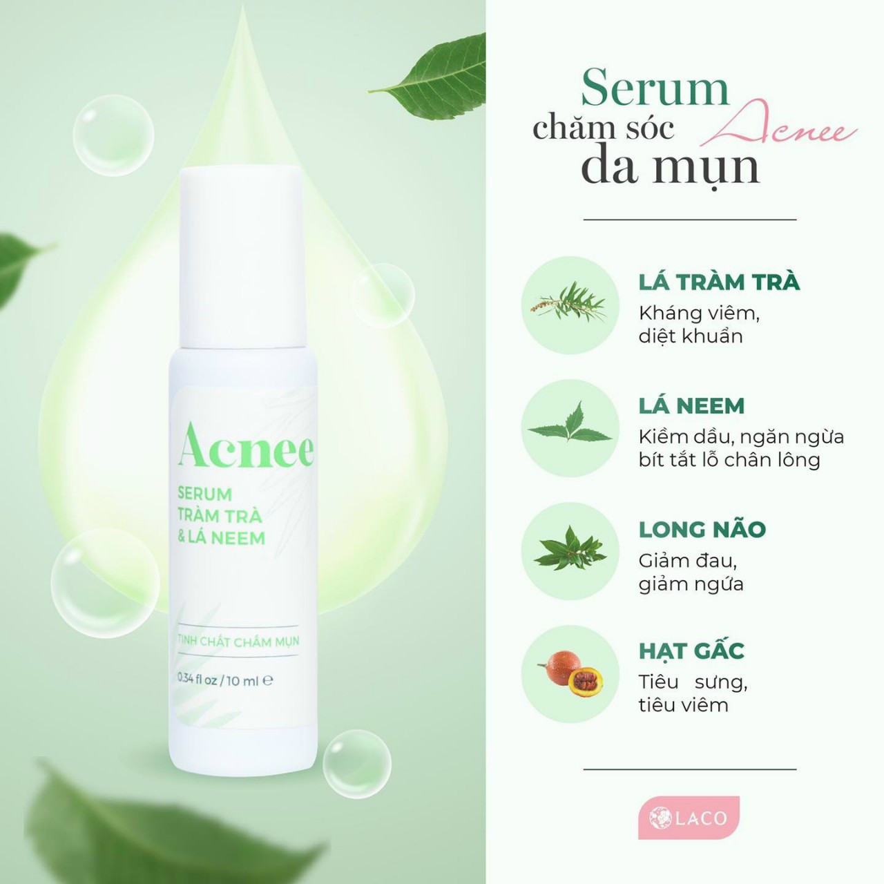 Tinh Chất Chấm Mụn laco acnee - trị mụn laco