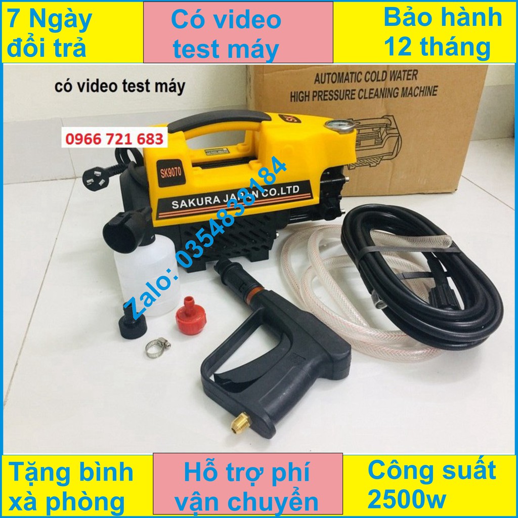 MÁY RỬA XE SAKURA NHẬT BẢN 2500W