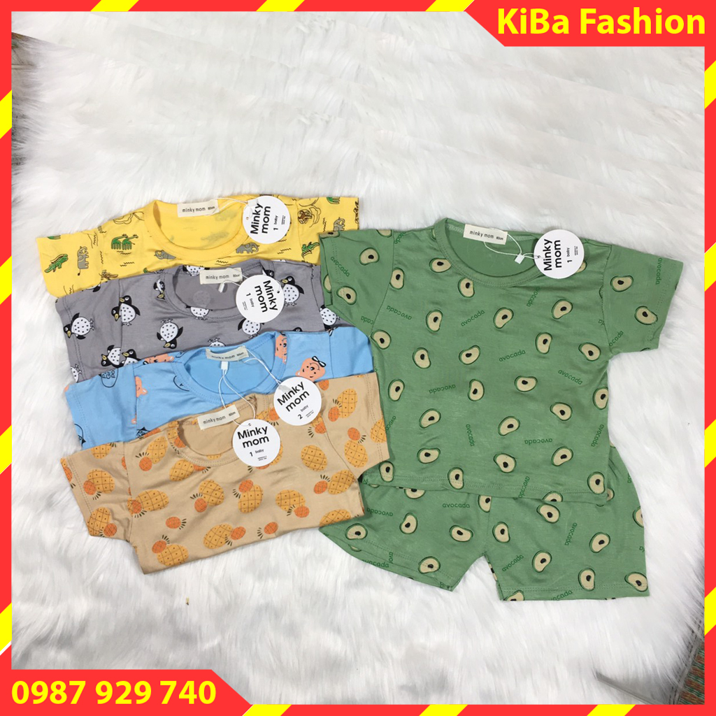 [ RẺ ĐẸP ] Bộ quần đùi áo cộc tay chất cotton thun lạnh co giãn 4 chiều siêu mềm mịn mát cho bé từ 5-15kg - BCT - HH0280 (hình in thay đổi theo lô hàng) bộ quần áo mùa hè cho bé
