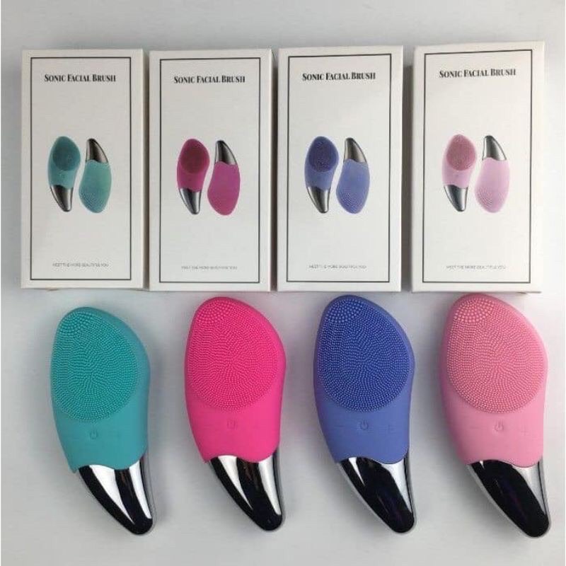 HCMBẢO HÀNH 1 ĐỔI 1 MÁY RỬA MẶT MASAGE NÂNG CƠ MẶT 3IN1 SONIC FACIAL BRUSH