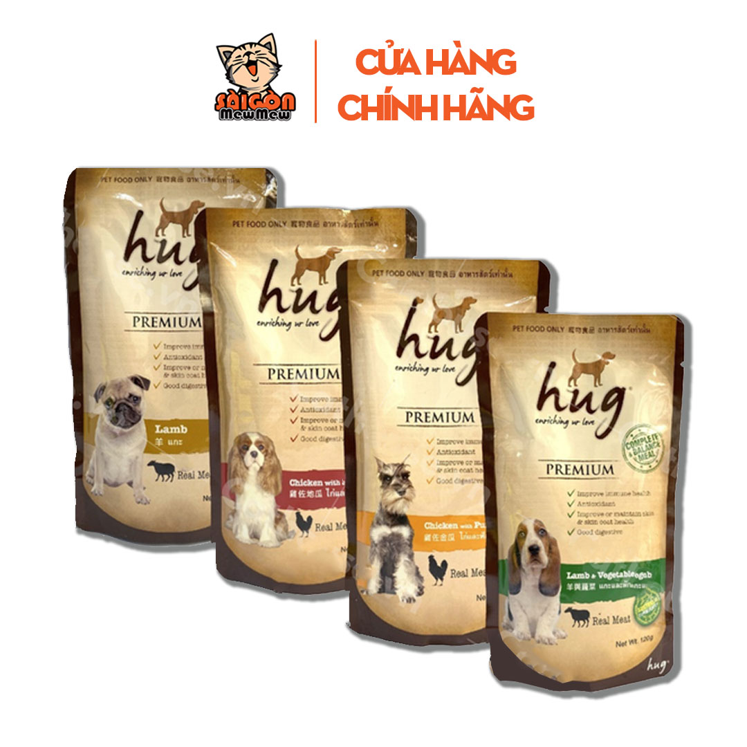 Pate HUG 120g – Thức Ăn Ướt Cho Chó, Mềm Ngon, Bổ Sung Dinh Dưỡng