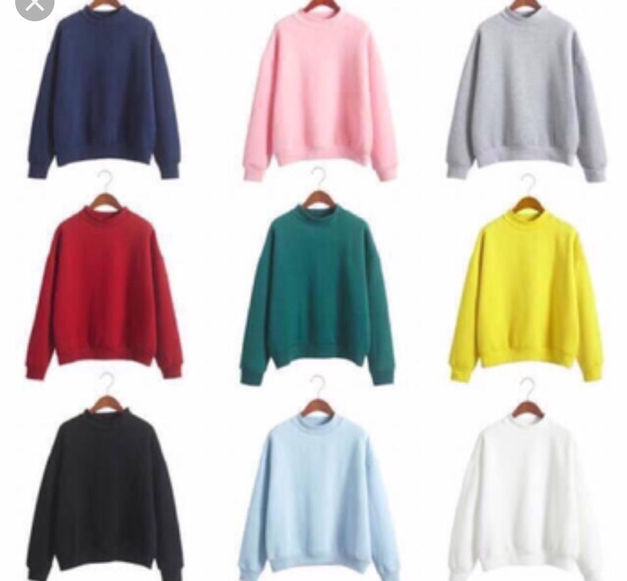 [Nguyen Thuy975798 Store]  Áo Hoodie basic nỉ trơn nam nữ unisex thời trang