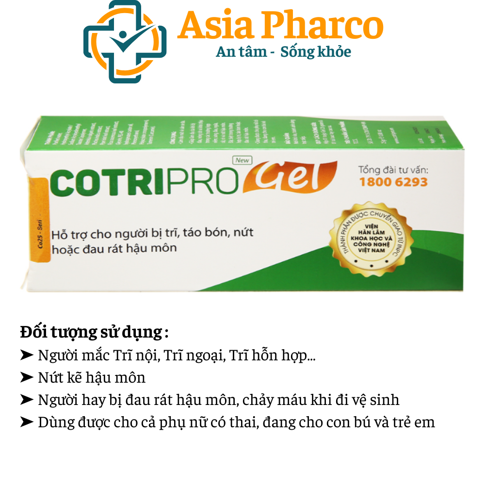 [HCM]Cotripro - Viên Uống Hỗ Trợ giảm Bệnh Trĩ
