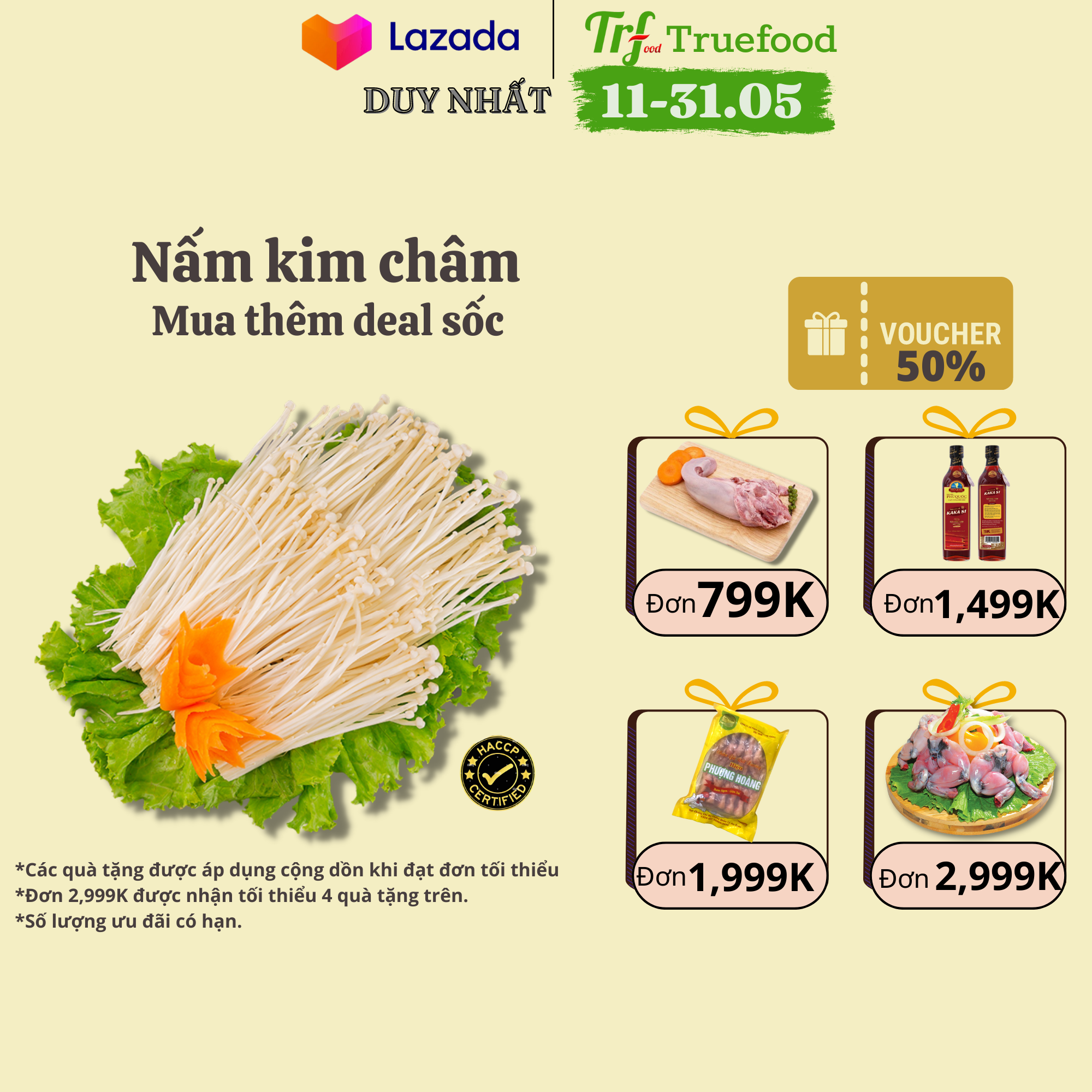 Nấm kim châm gói 150g [Chỉ giao hỏa tốc HN]