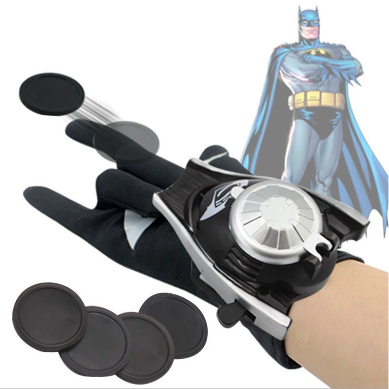 Đồ chơi - bao tay và đồng hồ bắn đĩa spider-man ironman batman captain america