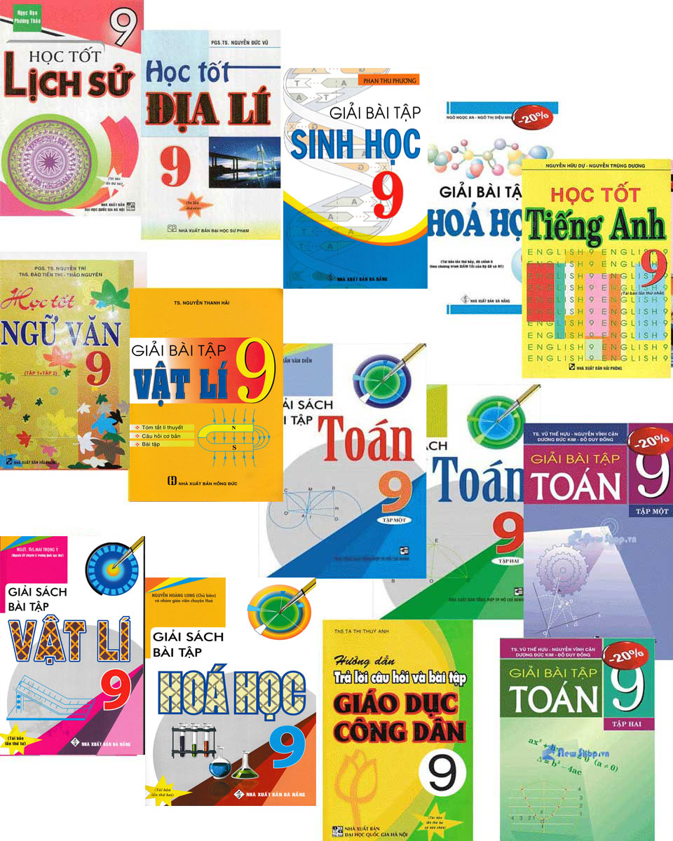 Combo Sách Giải Lớp 9 (14 Cuốn)