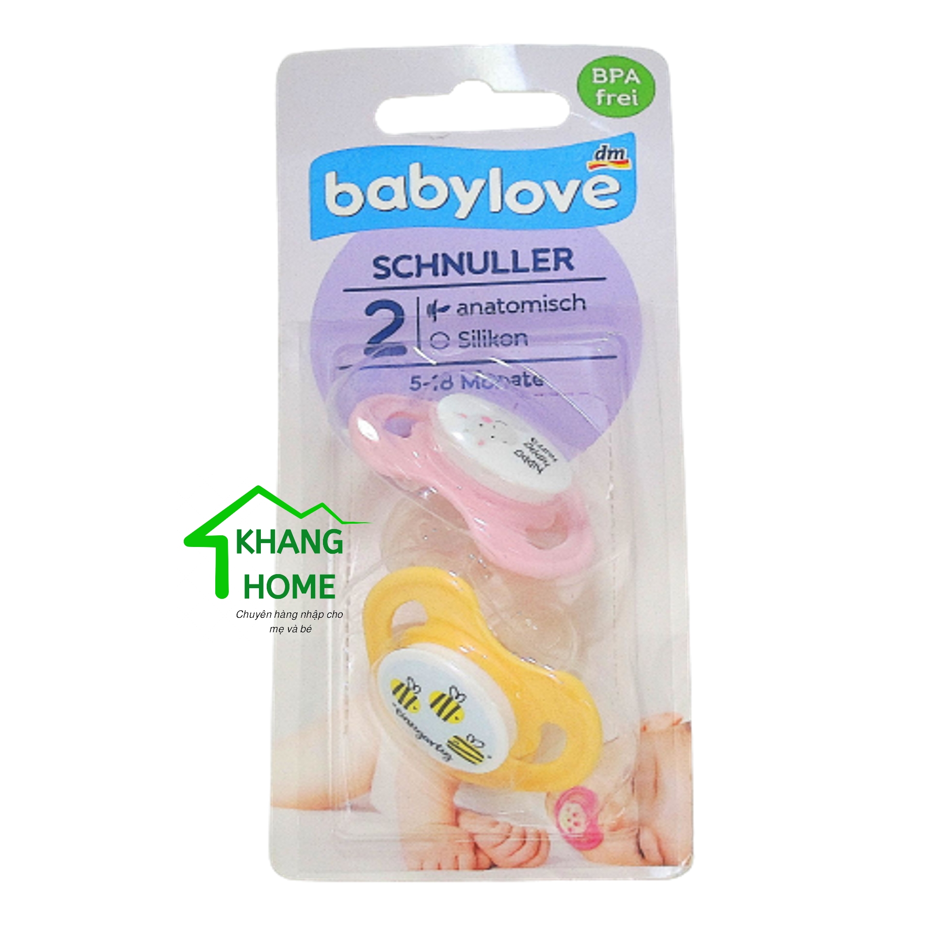 SET NÚM VÚ/TI GIẢ BABYLOVE CHO BÉ TỪ 0 - 18 THÁNG