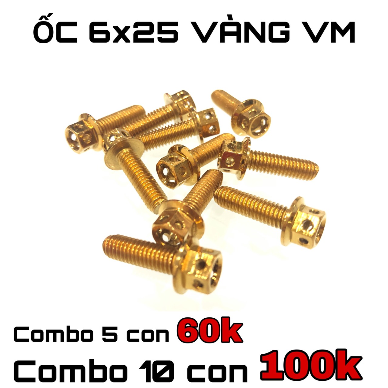[HCM]COMBO 10 CON ỐC THÁI KIỂU CHO XE MÁY