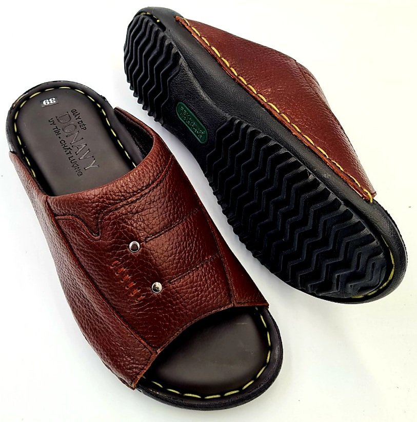 DÉP QUAI NGANG DA BÒ 100% CAO CẤP - SHOP KINSON