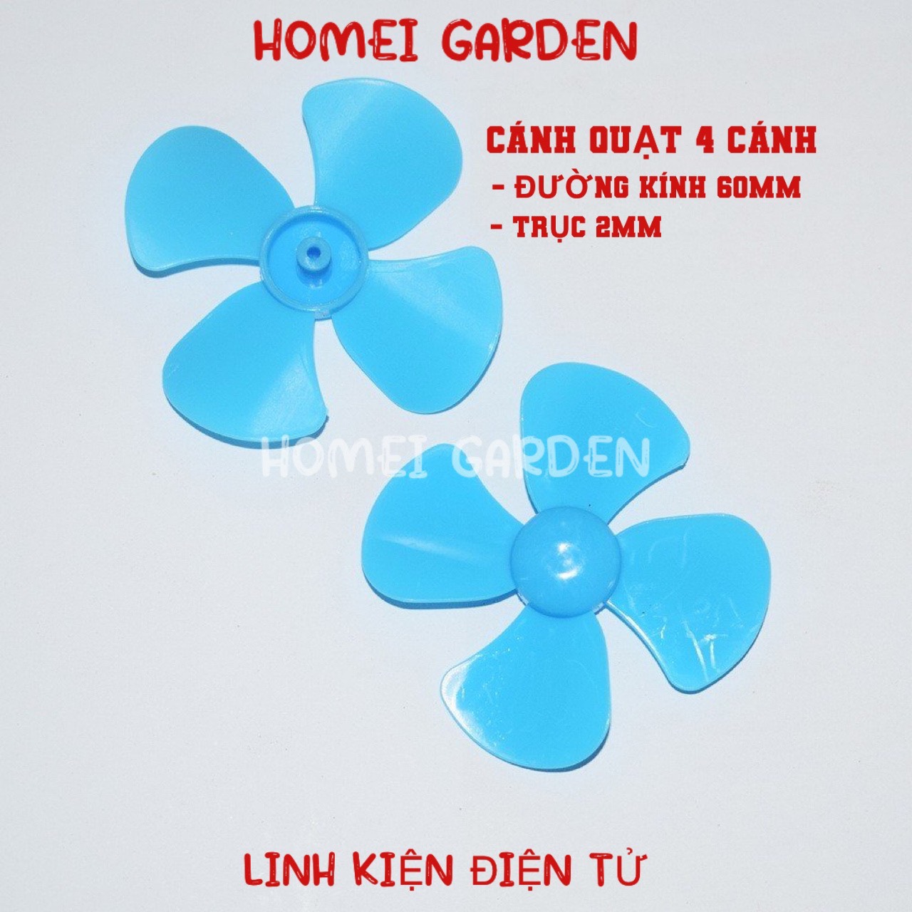 Cánh quạt mini 4 cánh 60mm trục 2mm mới 100% rất bền - hm0134