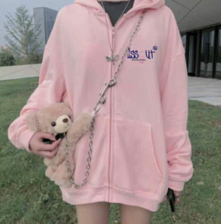 Áo khoá miss uot mặt cười