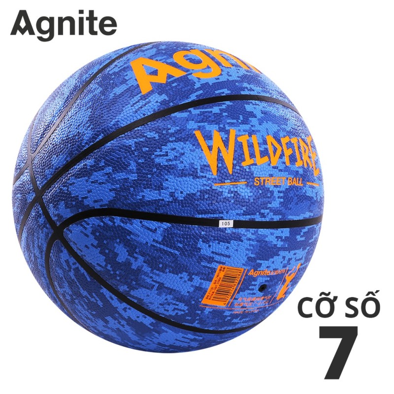 Quả bóng rổ đường phố Agnite số 7 da PU cao cấp, chất lượng đạt tiêu chuẩn, hàng chính hãng, thiết kế siêu độc lạ- F1128