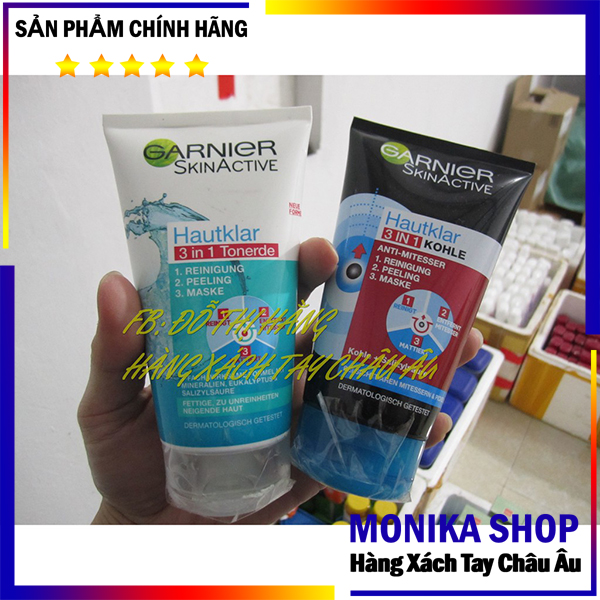 Sữa rửa mặt Garnier xanh hàng Đức