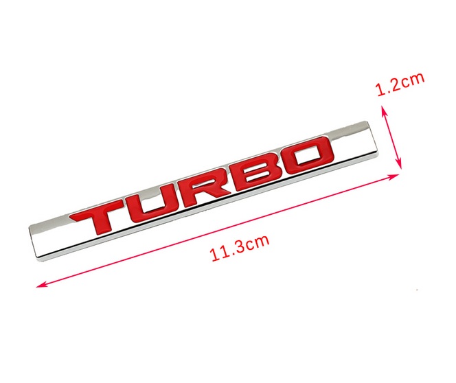 [HCM]Tem chữ TURBO dán trang trí xe ô tô