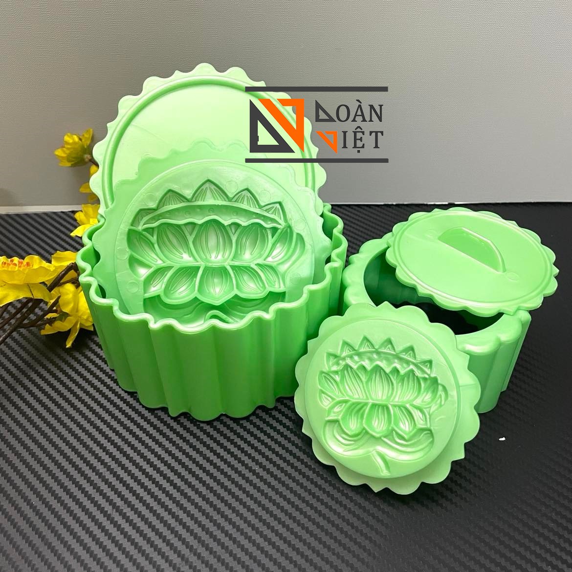 [COMBO] Khuôn NHẤN XÔI, tạo hình XÔI - CƠM sắc nét - Khuôn HOA HỒNG , SEN SẮC NÉT 3D - Nhiều size