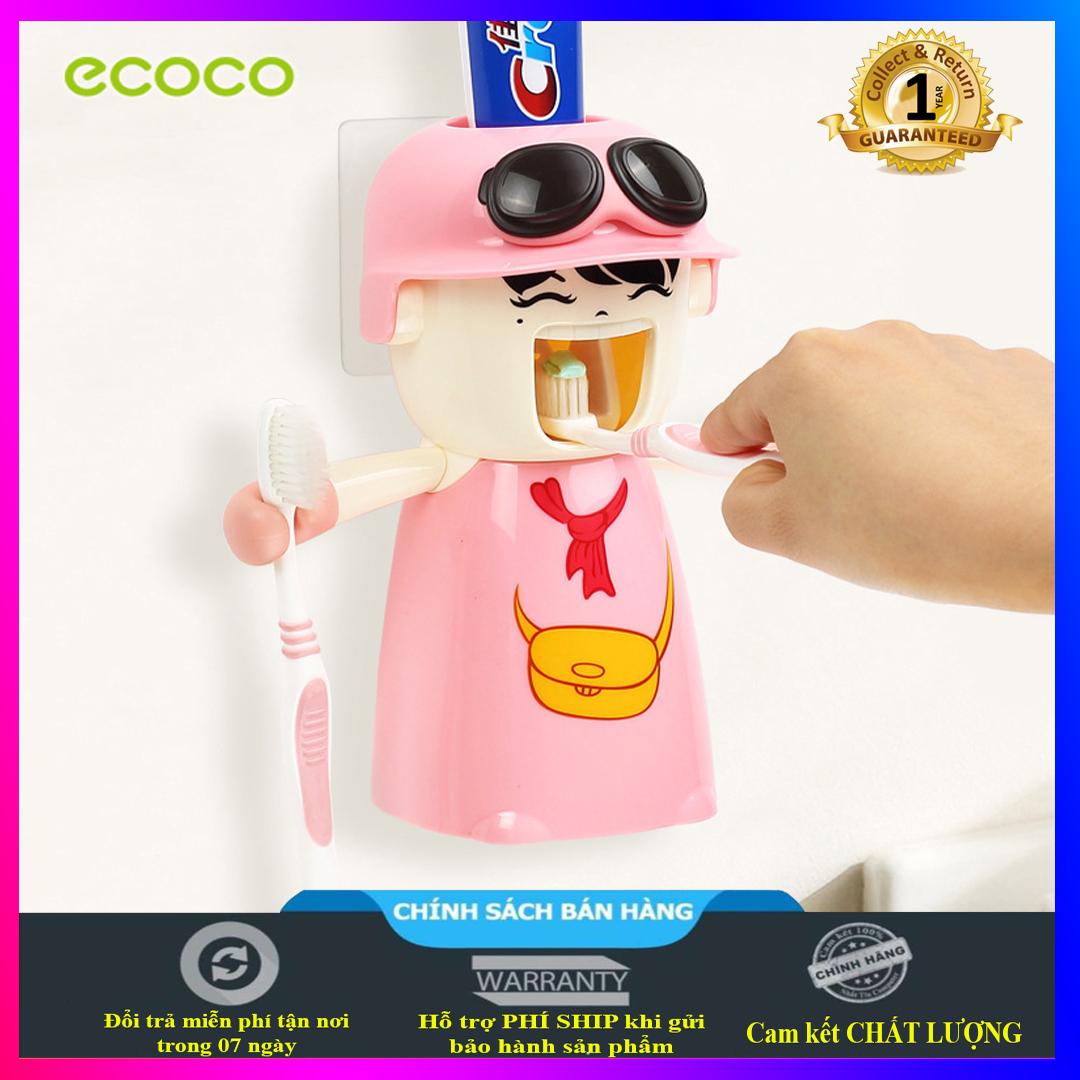 BÁO GIÁ Kệ Bàn Chải Đánh Răng | Shopee Lazada Sendo Tiki mới nhất 60 Kệ để đồ nhà tắm, treo bàn chải đánh răng, nhả kem tự động, có cốc kèm theo, dành cho trẻ em, không cần khoan tường Ecoco - E1306 (đủ màu lựa chọn)