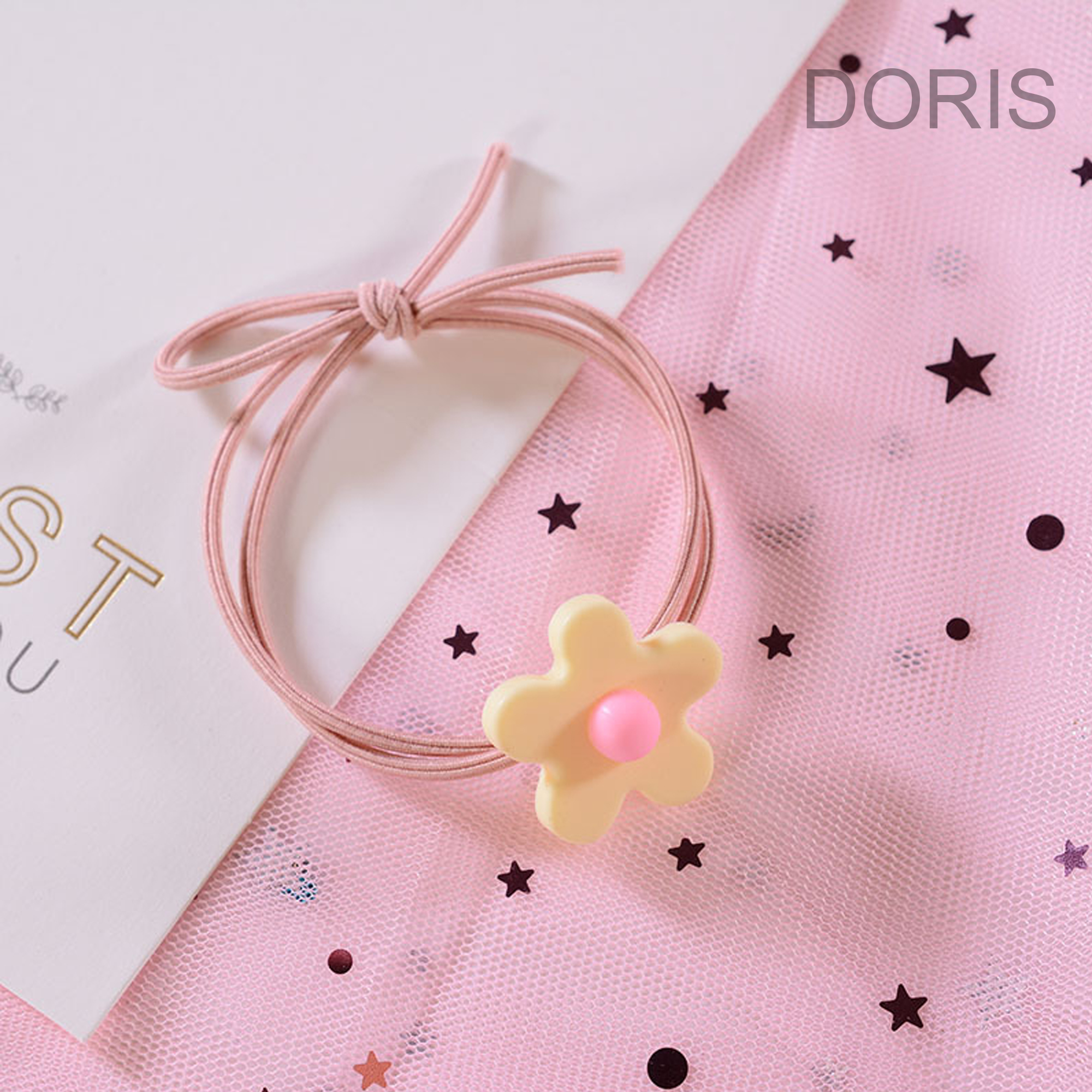 Dây Thun Cột Tóc Hoa 5 Cánh - ẢNH THẬT - DORIS HOUSE