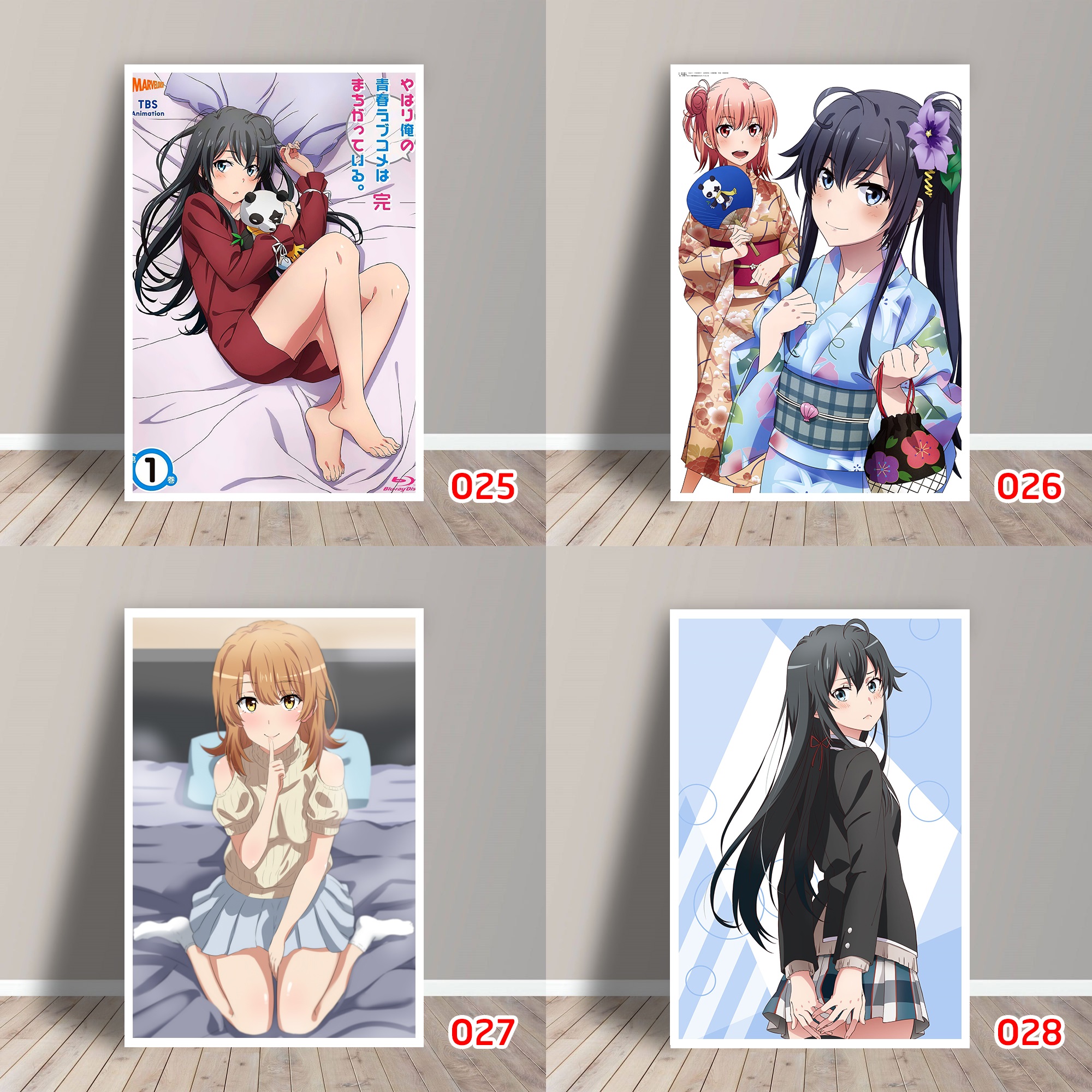 Tấm Postcard Cao Cấp Anime Oregairu (21cm x 15cm)