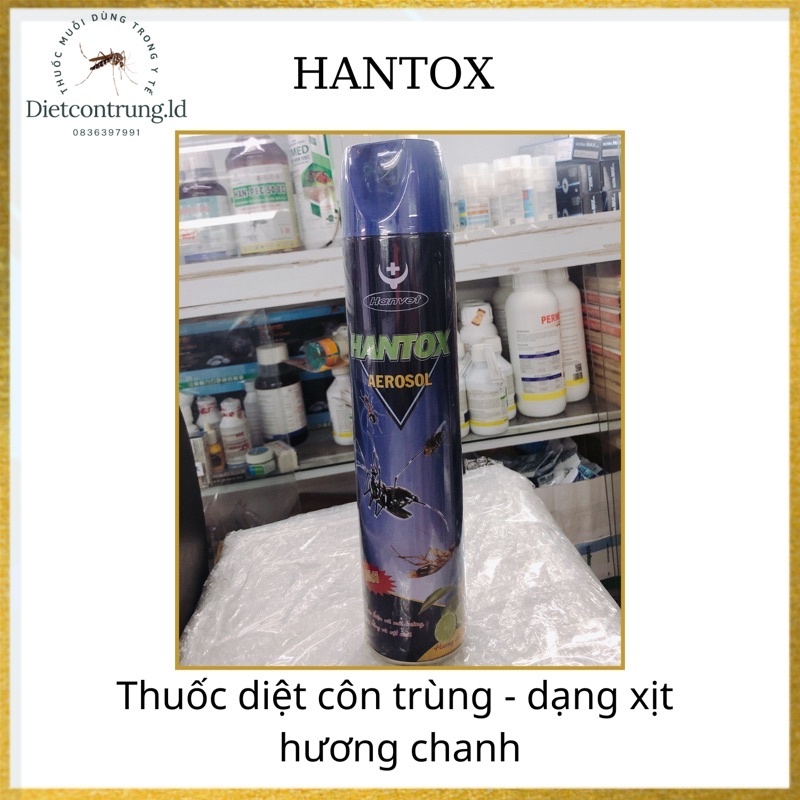 [ Bình xịt côn trùng HANTOX AEROSOL 600ML ]